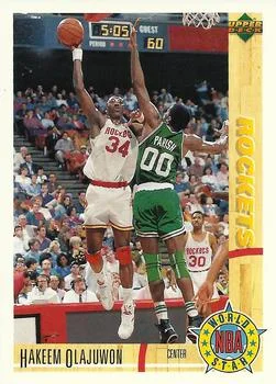 1991-92 Upper Deck Italian Hakeem Olajuwon WS #197 card image