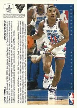 1991-92 Upper Deck Italian Isiah Thomas #3 card back image