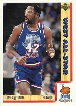 1991-92 Upper Deck Italian James Worthy #25 card image