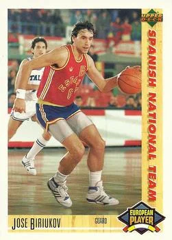 1991-92 Upper Deck Italian Jose Biriukov ESP #127 card image