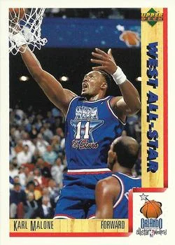 1991-92 Upper Deck Italian Karl Malone #18 card image