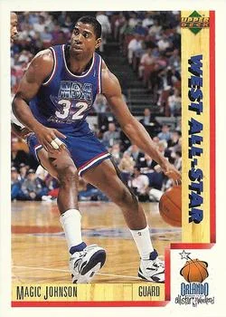 1991-92 Upper Deck Italian Magic Johnson #16 card image