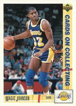 1991-92 Upper Deck Italian Magic Johnson COC #180 card image