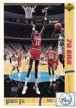 1991-92 Upper Deck Italian Manute Bol #80 card image