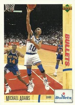 1991-92 Upper Deck Italian Michael Adams #103 card image