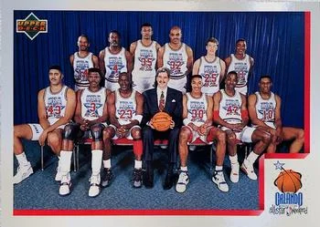 1991-92 Upper Deck Italian Michael Adams / Charles Barkley / Brad Daugherty / Joe Dumars / Patrick Ewing / Michael Jordan / Reggie Lewis / Scottie Pippen / Mark Price / Dennis Rodman / Isiah Thomas / Kevin Willis #AS , CL , VAR card image