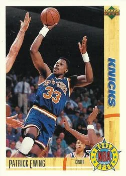1991-92 Upper Deck Italian Patrick Ewing WS #193 card image