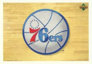 1991-92 Upper Deck Italian Philadelphia 76ers Logo #150 card image