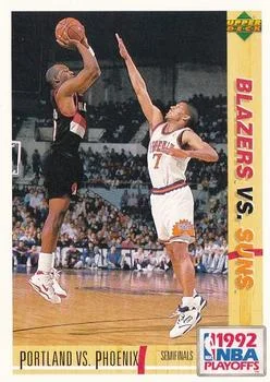 1991-92 Upper Deck Italian Portland vs. Phoenix PO #168 card image