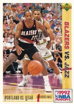 1991-92 Upper Deck Italian Portland vs. Utah PO #171 card image