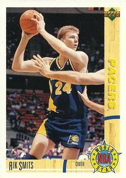 1991-92 Upper Deck Italian Rik Smits WS #187 card image