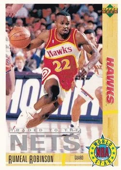 1991-92 Upper Deck Italian Rumeal Robinson WS #184 card image