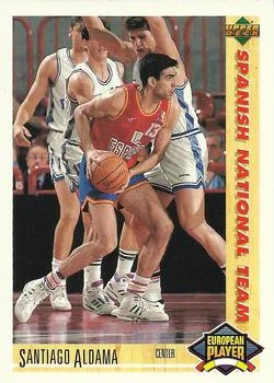 1991-92 Upper Deck Italian Santiago Aldama ESP #128 card image