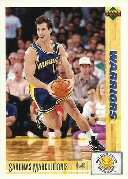 1991-92 Upper Deck Italian Sarunas Marciulionis #53 card image