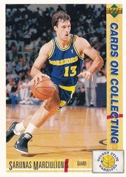 1991-92 Upper Deck Italian Sarunas Marciulionis COC #182 card image