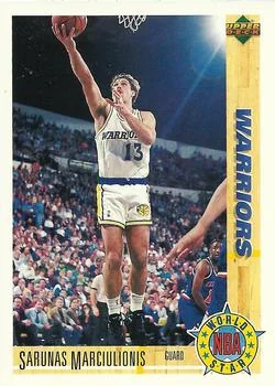 1991-92 Upper Deck Italian Sarunas Marciulionis WS #191 card image