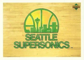 1991-92 Upper Deck Italian Seattle Supersonics Logo #155 card image