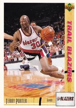 1991-92 Upper Deck Italian Terry Porter #87 card image