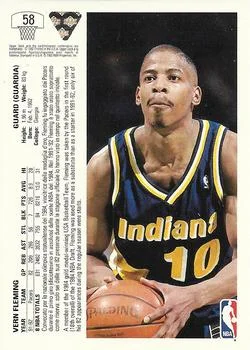1991-92 Upper Deck Italian Vern Fleming #58 card back image