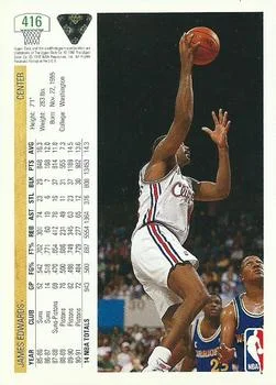 1991-92 Upper Deck James Edwards #416 card back image