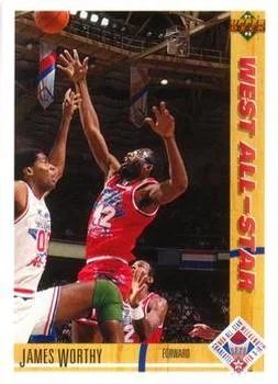 1991-92 Upper Deck James Worthy #49 card image