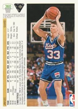 1991-92 Upper Deck Jim Les #360 card back image