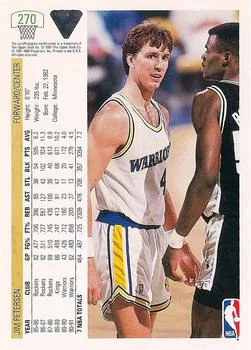 1991-92 Upper Deck Jim Petersen #270 card back image