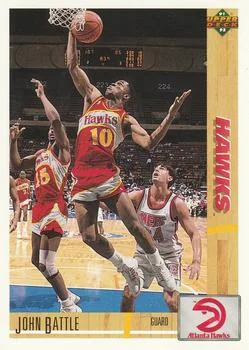 1991-92 Upper Deck John Battle #388 card image