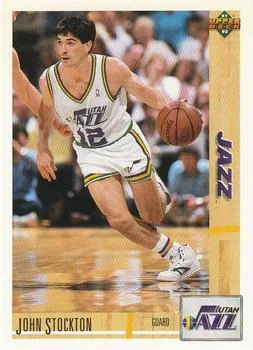 1991-92 Upper Deck John Stockton #136 card image