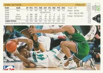 1991-92 Upper Deck Kenny Gattison #329 card back image