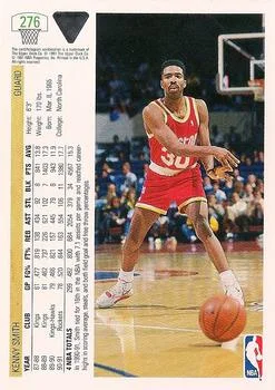 1991-92 Upper Deck Kenny Smith #276 card back image