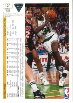 1991-92 Upper Deck Kevin Gamble #170 card back image