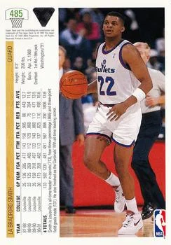 1991-92 Upper Deck LaBradford Smith #485 card back image
