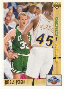 1991-92 Upper Deck Larry Bird / Chuck Person #30 card image