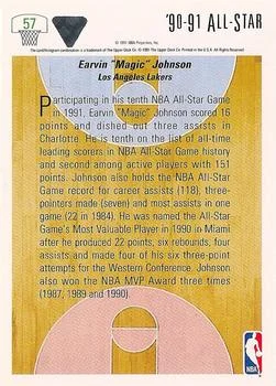 1991-92 Upper Deck Magic Johnson #57 card back image