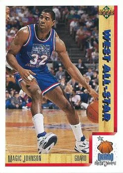 1991-92 Upper Deck Magic Johnson ASListed #464 card image