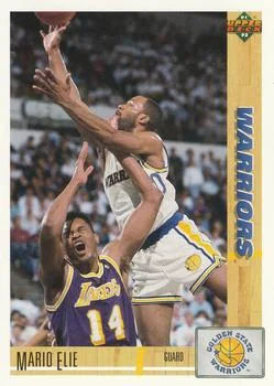 1991-92 Upper Deck Mario Elie #396 card image