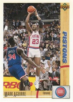 1991-92 Upper Deck Mark Aguirre #165 card image