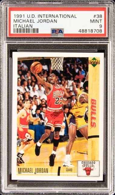 1991-92 Upper Deck Michael Jordan International (Italian) #38 card image