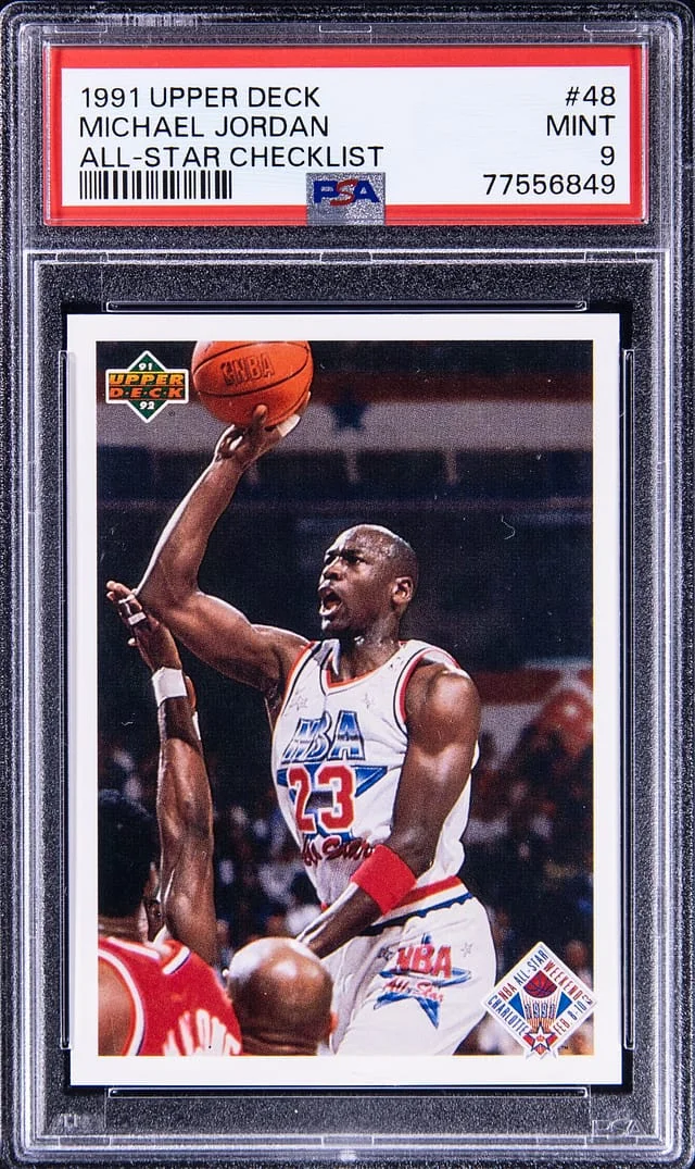 1991-92 Upper Deck Michael Jordan All-Star Checklist #48 card image