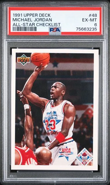 1991-92 Upper Deck Michael Jordan/All-Star Checklist #48 card image