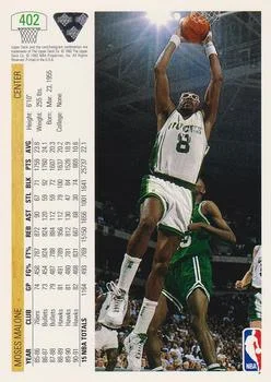 1991-92 Upper Deck Moses Malone #402 card back image
