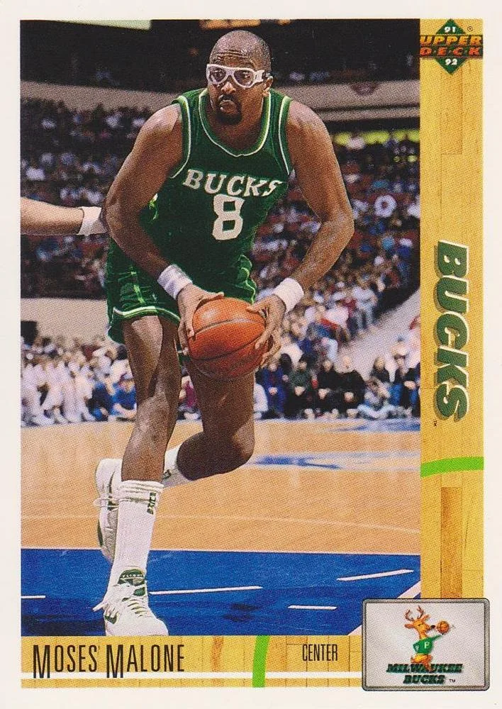 1991-92 Upper Deck Moses Malone #402 card image