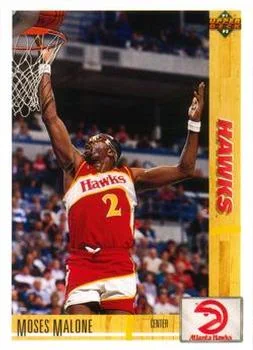 1991-92 Upper Deck Moses Malone #47 card image