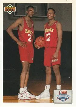 1991-92 Upper Deck NBA Draft Checklist (Stacey Augmon / Rodney Monroe) Draft Picks #1 card image