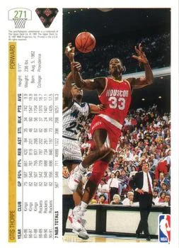 1991-92 Upper Deck Otis Thorpe #271 card back image