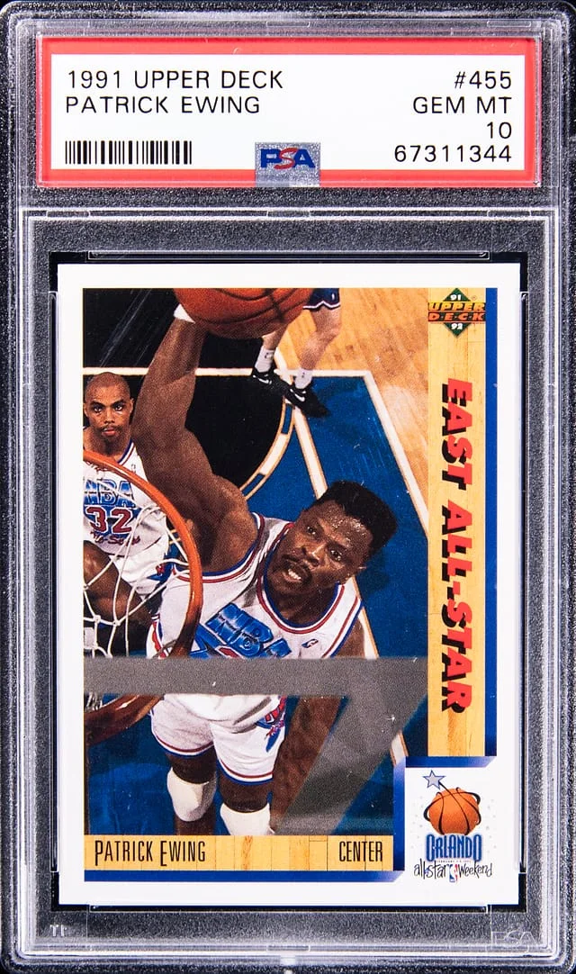 1991-92 Upper Deck Patrick Ewing #455 card image