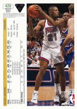 1991-92 Upper Deck Rafael Addison #429 card back image