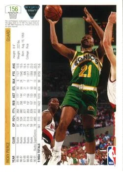 1991-92 Upper Deck Ricky Pierce #156 card back image