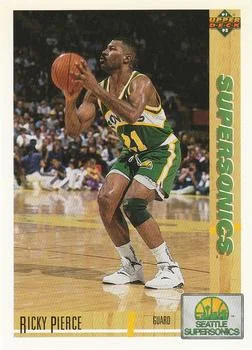 1991-92 Upper Deck Ricky Pierce #156 card image